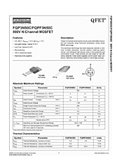 DataSheet FQP3N50C pdf